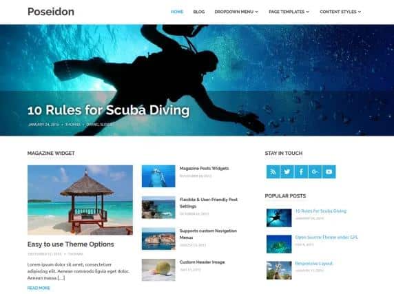Poseidon - WordPress theme