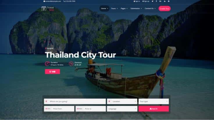 TravelTime - Complete Tour & Travel Agency WordPress Theme